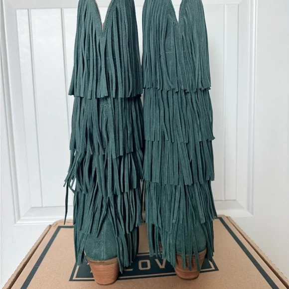 Fringe Dingo Knee-High Boots - Picture 3 of 4